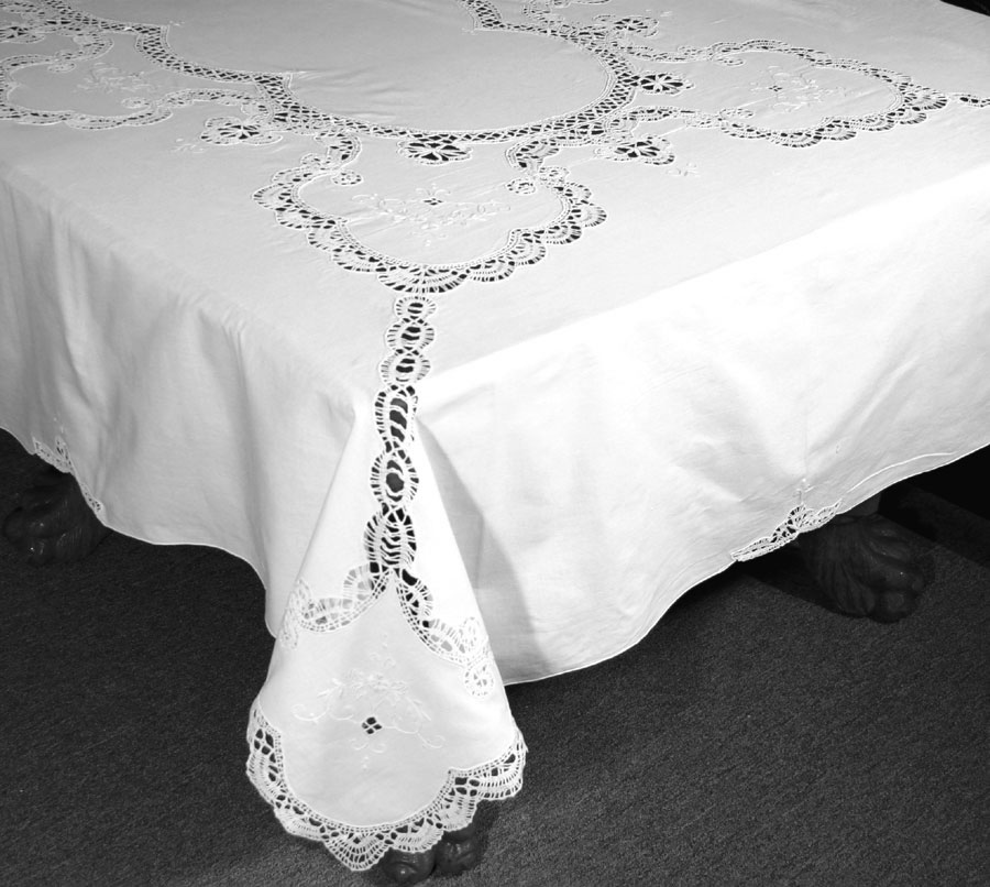 Cluny Lace Basic Tablecloth The And Linens Co Cluny Lace Basic Tablecloth