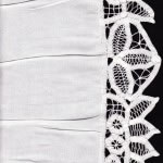 Beautifully hand crafted Baby Battenburg Lace Crib Skirt is pleated to complement a very intimate look. 100% natural fibre Cotton rich.