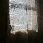 Handmade Crochet Lace Curtain Panel