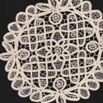 Ecru Renaissance Lace doily