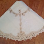 Beautifully made Tree Skirt in Battenburg Lace to add elegance of a traditional Christmas. Generous size.