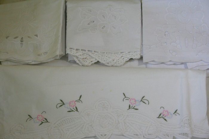 Cotton embroidered or lace trim pillow cases IMG3030