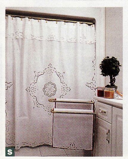 Cutwork Rose shower curtain SC1983