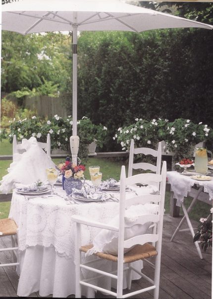 Linens & Life Styles- Intimate Sunday Brunch in the Garden