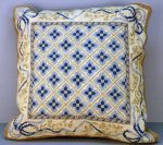 Woolen Needlepoint Laura Ashley Blue cushion coverimage023d
