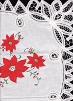 Batten Poinsettia Place setting or Tray cloth