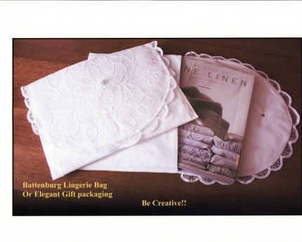 wBattenburg lingerie or book bag-L