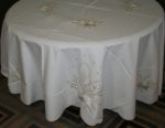 Golden Moments Round tablecloth