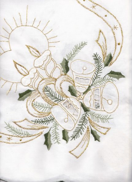Green & Golden Embroidered CandleLight 36sq