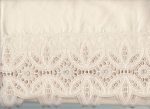 wL144E Filigree Eyelet 6 in Wide Lace trim Ecru valance