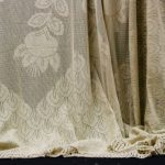 Peacock lace hand-loom cotton room divider for small spaces