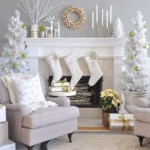White Battenbur Lace Christmas decorattion theme.