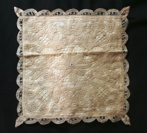 Solid Battenburg Lace Cushion Cover