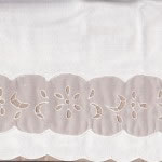 Broderie Anglaise lace edged- 100% Cotton pillow case