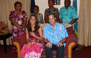 Our Snowflake Crochet Doily adds a "royal" flair to the sofa that Prince William and Duchess Kate are sitting on.