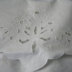 Cutwork Rose Envelope pillow sham is beautifully crafted.