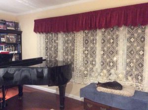 Easy & Elegant Window curtain panels DIY Tuscany Lace Oblong tablecloth IMG_7426
