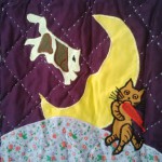 Baby Throw of one favourite Mother Goose Nursery Rhymes: Hey Diddle Diddle Cat and the Fiddle The Cow Jump Over the Moon..