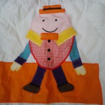 Baby Throw of one favourite Mother Goose Nursery Rhymes: Humpty Dumpty sat 0n a Wall..