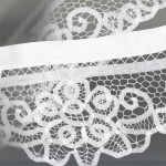 Tie-backs of Peony Battenburg Lace feature beautiful lace work to match curtain panels.