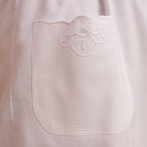 Cotton Cut work Medallion full length apron.