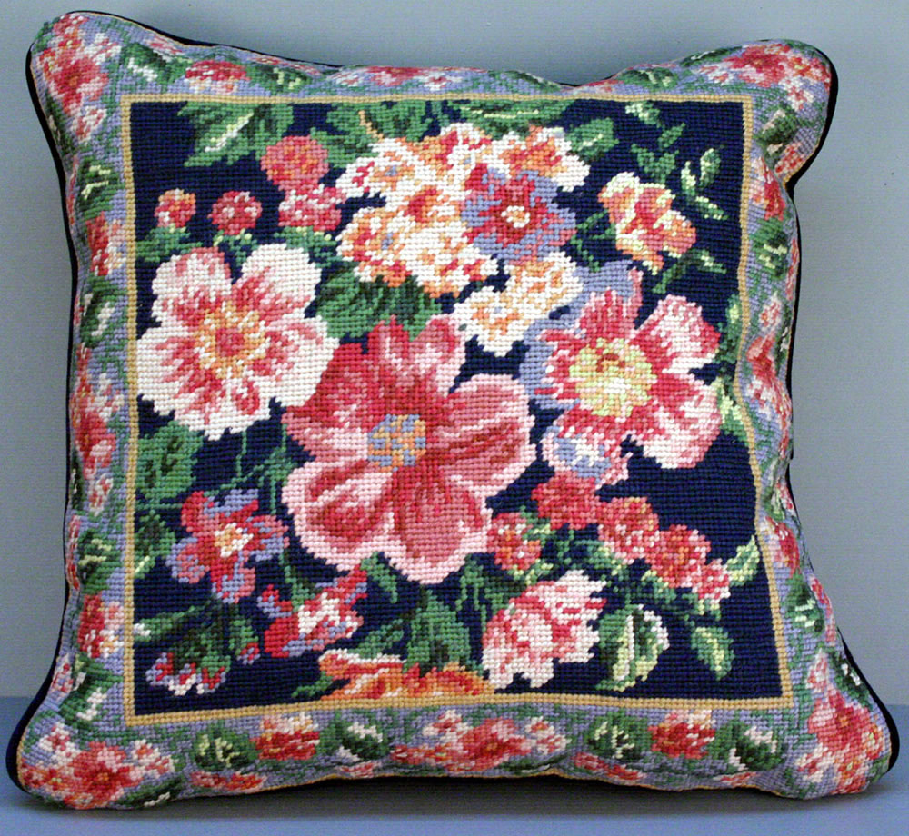Woolen Needlepoint Monet Royal cushion cover 21873B
