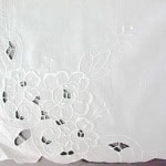 Cutwork Rose embroidered tablecloth
