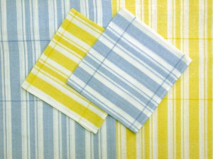Light Ticking stripes Picnic tablecloths