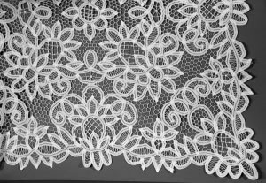 Solid Battenburg Lace tablecloth