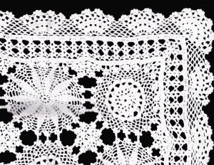 SnowFlake Crochet Lace White table runner BEST ever design