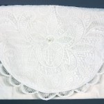 Battenburg Lace Lingerie bag is an elegant way to organize delicate underwear, panty hose, or silk scarves. Small : 9x12"