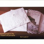 This larger size 12x16" Battenburg Lace Lingerie bag is an elegant way to organize important papers or reading materials while traveling. Or perhaps functions as a Bible holder traveling to church.