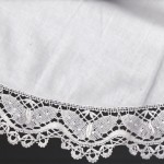 Butterfly Cluny Lace bed skirt