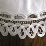 Simple and Elegant for the lovers of Battenburg Lace in a contemporary setting. 24" Round