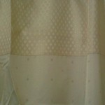 Diamonds & Dots Gold colour shower curtain is a contemporary design & modern fabric of easy care heavy gauge polyester
