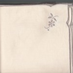 Napkins to match Vintage Grey Drawn Thread Embroidered table cloth