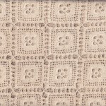 Granny Square crochet lace in detailed workmanship.