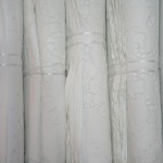 White Cotton hand embroidered sheet and matching pillow cases is luxury and intimacy.