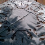 Wedding Doves 36 inch square tea size cloth