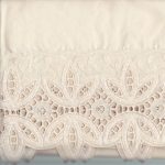 Eyelet Lace wide 6 inches trim window valance.
