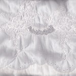 Cotton Madeira Embroidered Morning Glory sheet setg