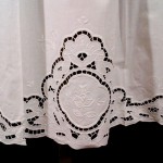 Cotton Cut work Medallion full length apron.