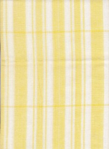 Light Cotton Ticking stripe tablecloth- Buttercup Yellow