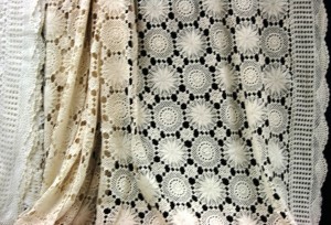 Snowflake crochet Lace bed cover
