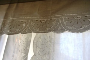 Starburst Punchwork Curtain Panels & valance.