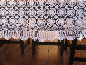 Handmade Crochet Queen Annes Lace 100% Cotton tablecloth
