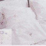 Wedding Bell depicts Cotton rich 3-pieces sheet set delicately accented with Pink or Blue colours and a Batten Tape Lace full lace edge. Well designed & well priced.