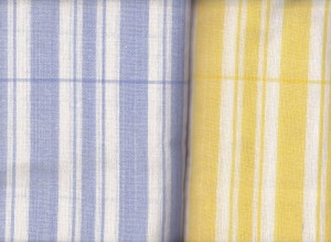 Ticking Stripe outdoor cotton tablecloth-B0uttercup Yellow