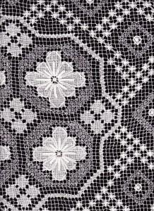 Tuscany Lace tablecloth close up image