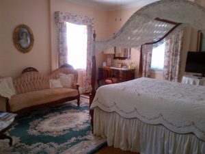 Hand Crocheted Windmill Crochet Lace Bed Cover Canopy at Virginia Cliff Inn